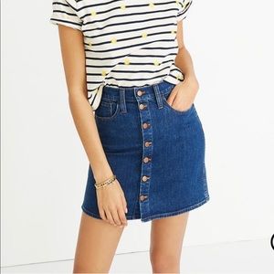 Denim button down mini